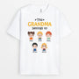 1517AUS1 personalized this grandma belongs to kids with hands on chin t shirt