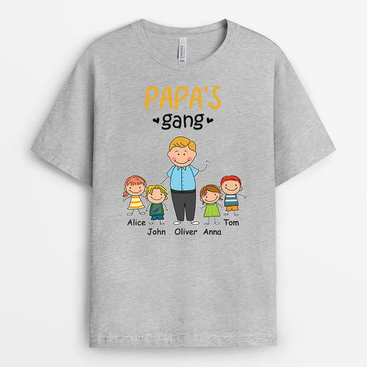 1526AUS1 personalized grandpas gang t shirt