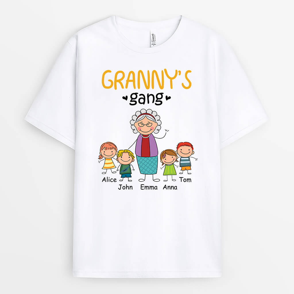 1526AUS2 personalized grandmas gang t shirt