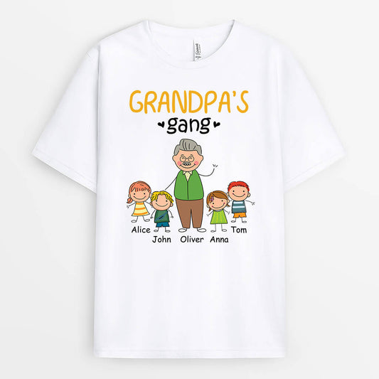 1526AUS2 personalized grandpas gang t shirt