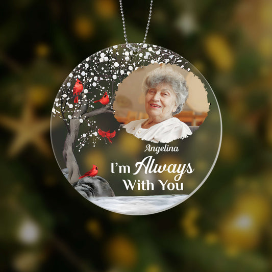 1535OUS2 personalized im always with you ornament