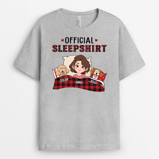 1549AUS1 personalized official sleepshirt with dog christmas t shirt