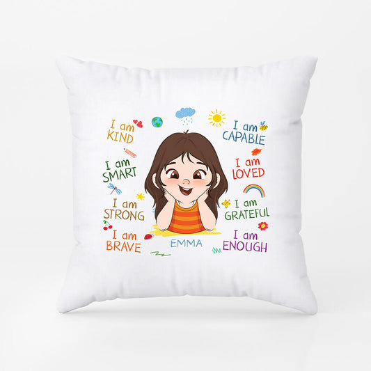 1552PUS1 personalized i am a confident boy pillow