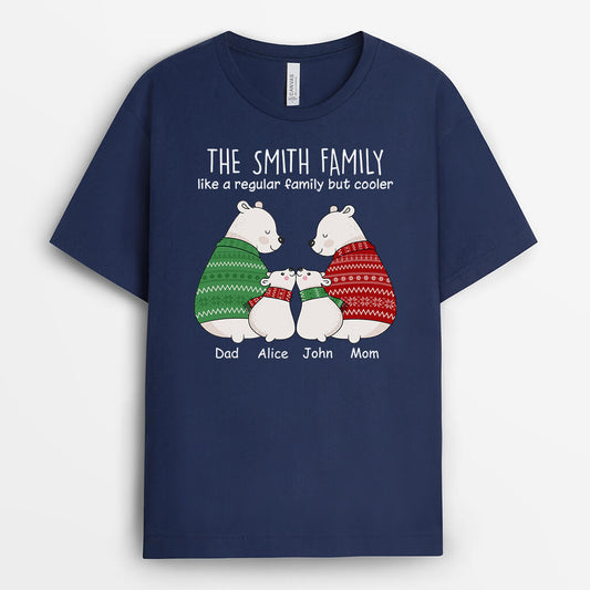1602AUS1 personalized the family like a regular family but cooler t shirt