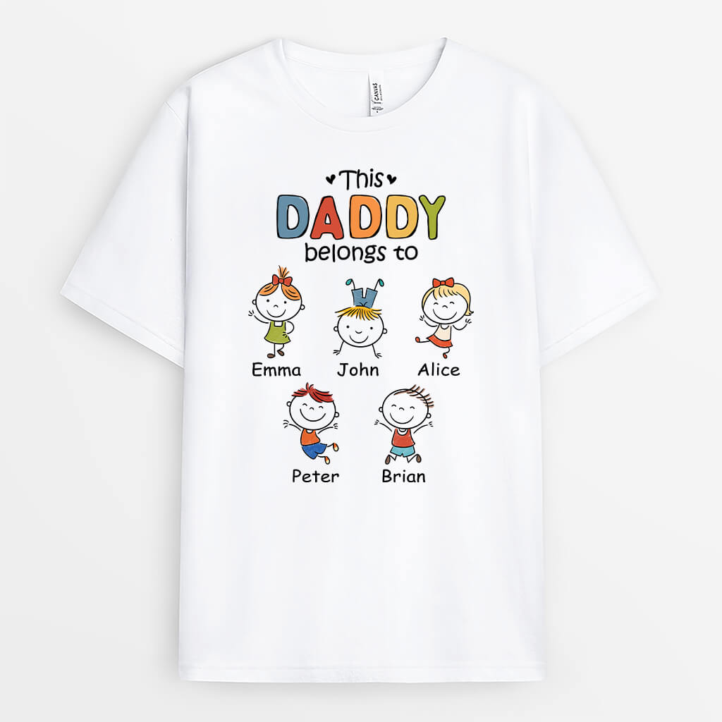 1604AUS2 personalized this grandpa belongs to t shirt