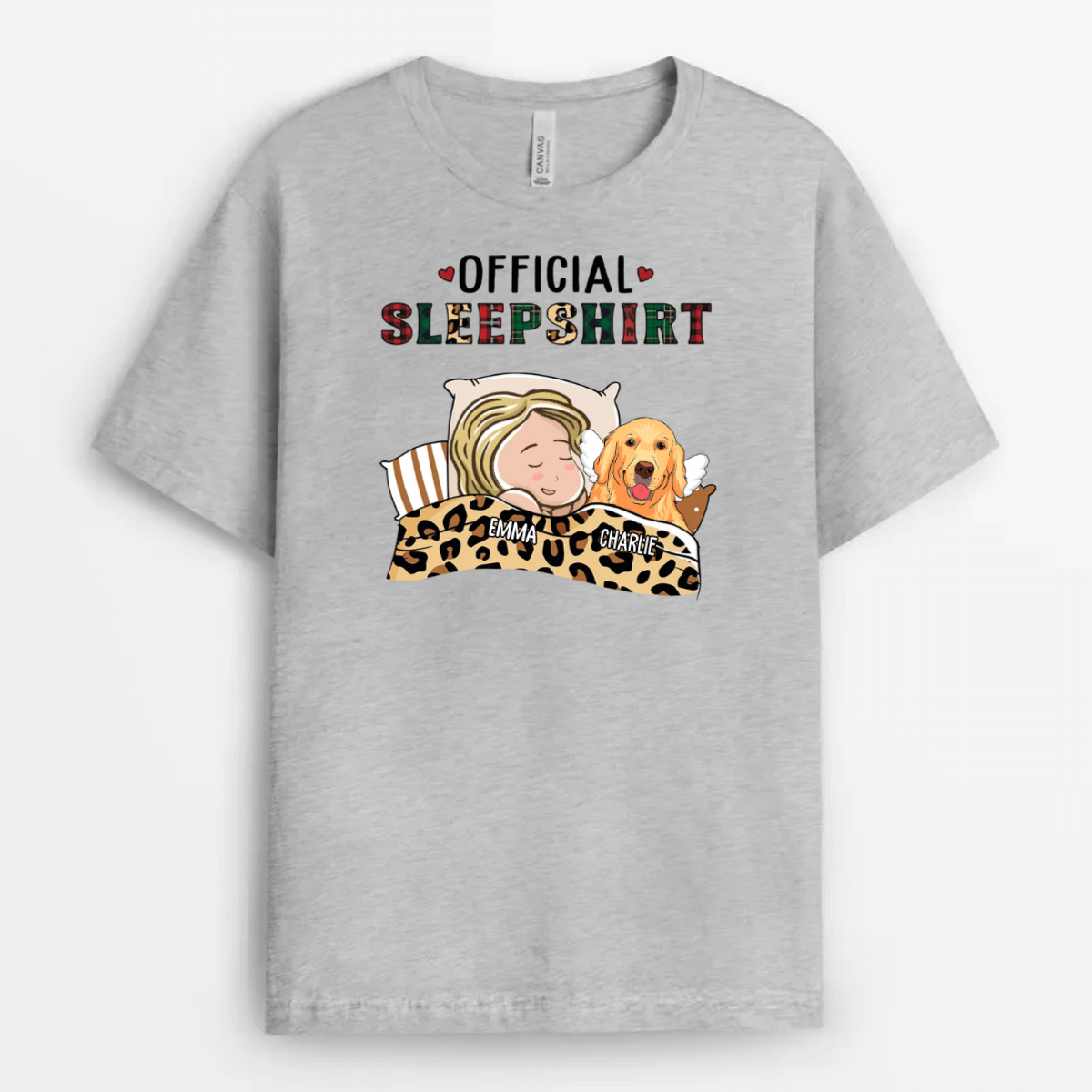 1626AUS2 personalized forever in my heart dog t shirt