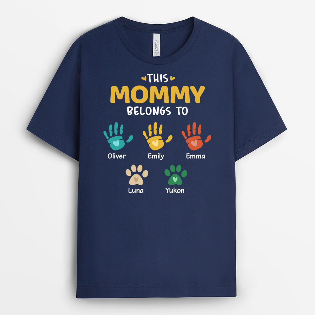 1628AUS2 personalized first dad now grandpa t shirt