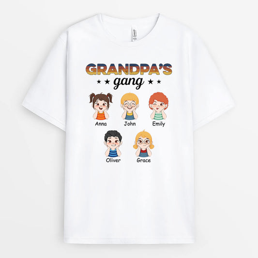 1635AUS2 personalized daddys gang t shirt