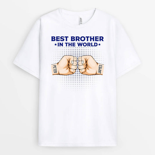 1652AUS1 personalized best brother in the world t shirt