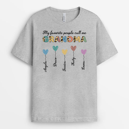 1669AUS2 personalized my favourite people call me grandma canvas