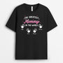 1671AUS1 personalized the greatest mom in the world t shirt