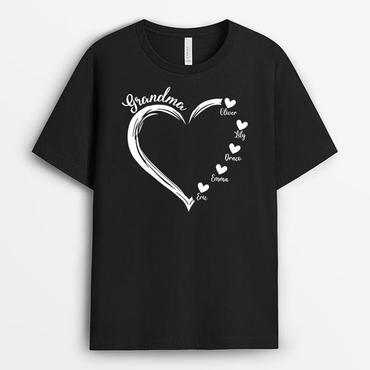 1686AUS1 personalized grandma heart t shirt_399b55a1 d162 4315 aa7a ccda927ee078