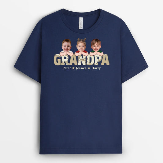 1717AUS2 personalized papa and kids t shirt