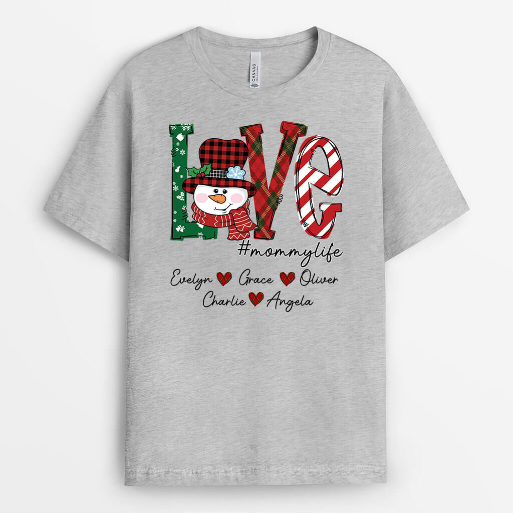 1722AUS2 personalized love color clipart t shirt
