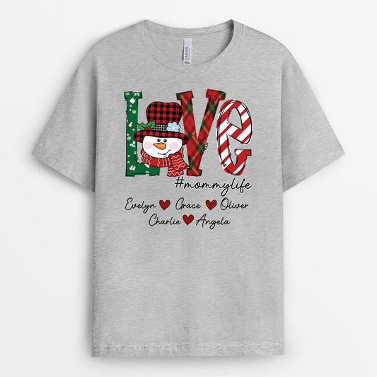 1722AUS2 personalized love color clipart t shirt