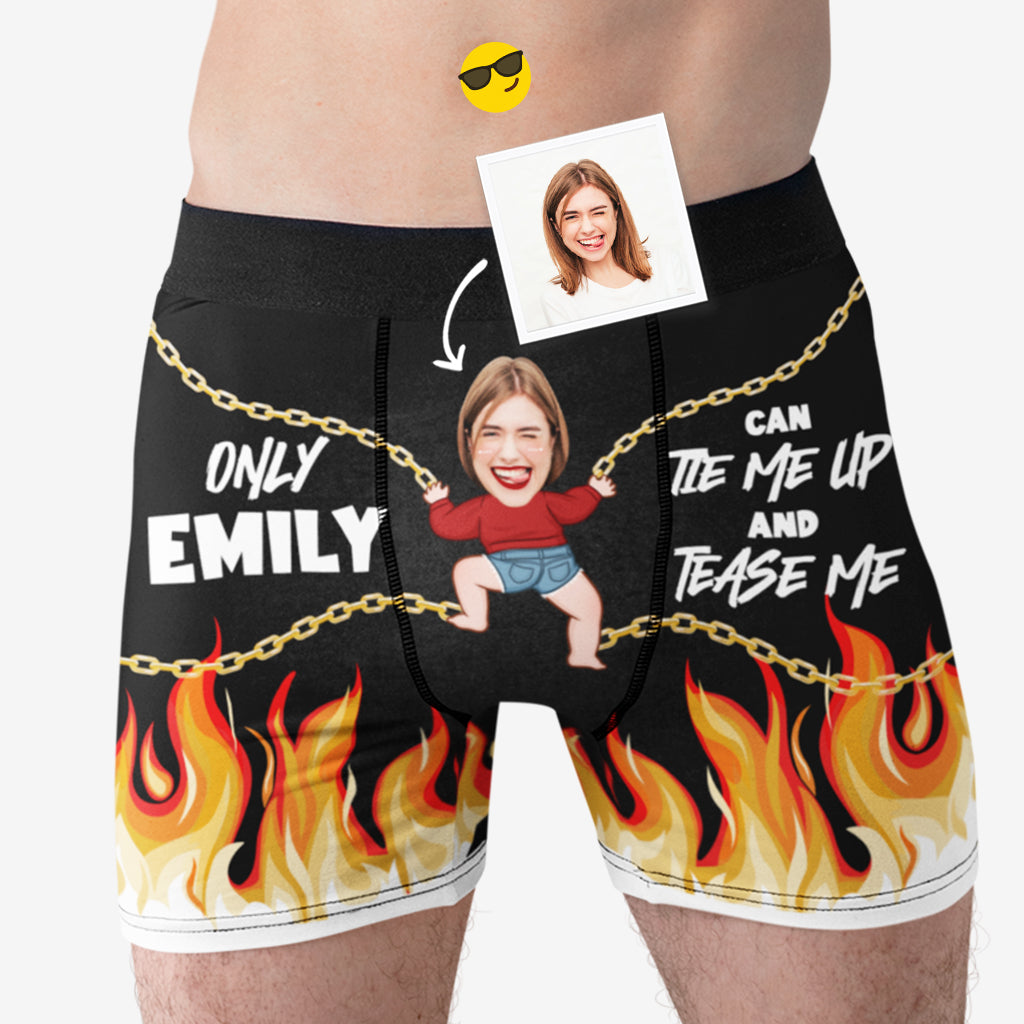 1756XUS2 personalized tie me up and tease me boxer