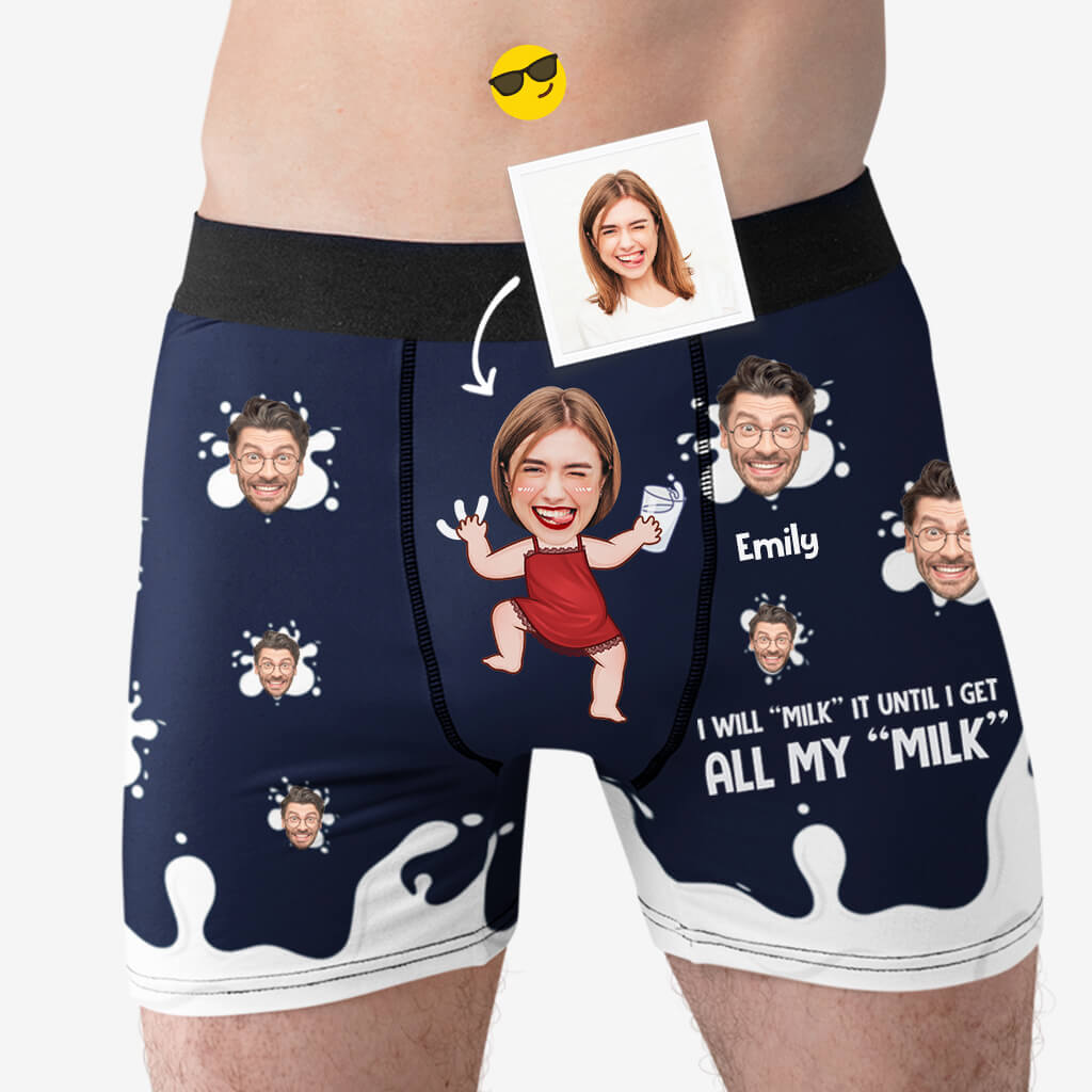 1767XUS2 personalized i will milk it until i get all my milk boxer