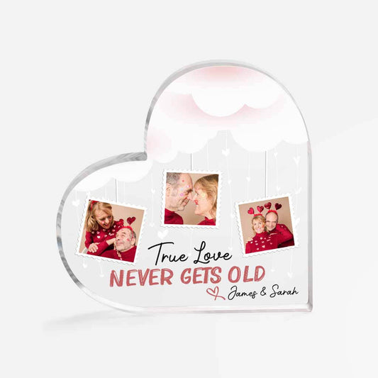 1787US1 personalized true love never gets old acrylic plaque