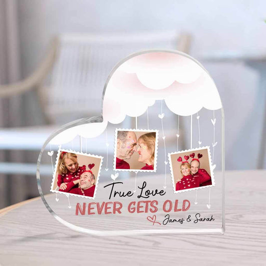 1787US2 personalized true love never gets old acrylic plaque
