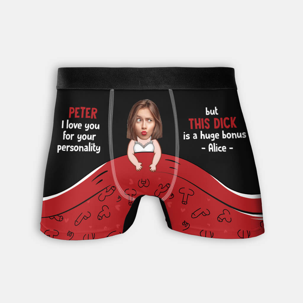 1807XUS1 personalized i love you for your personality boxer