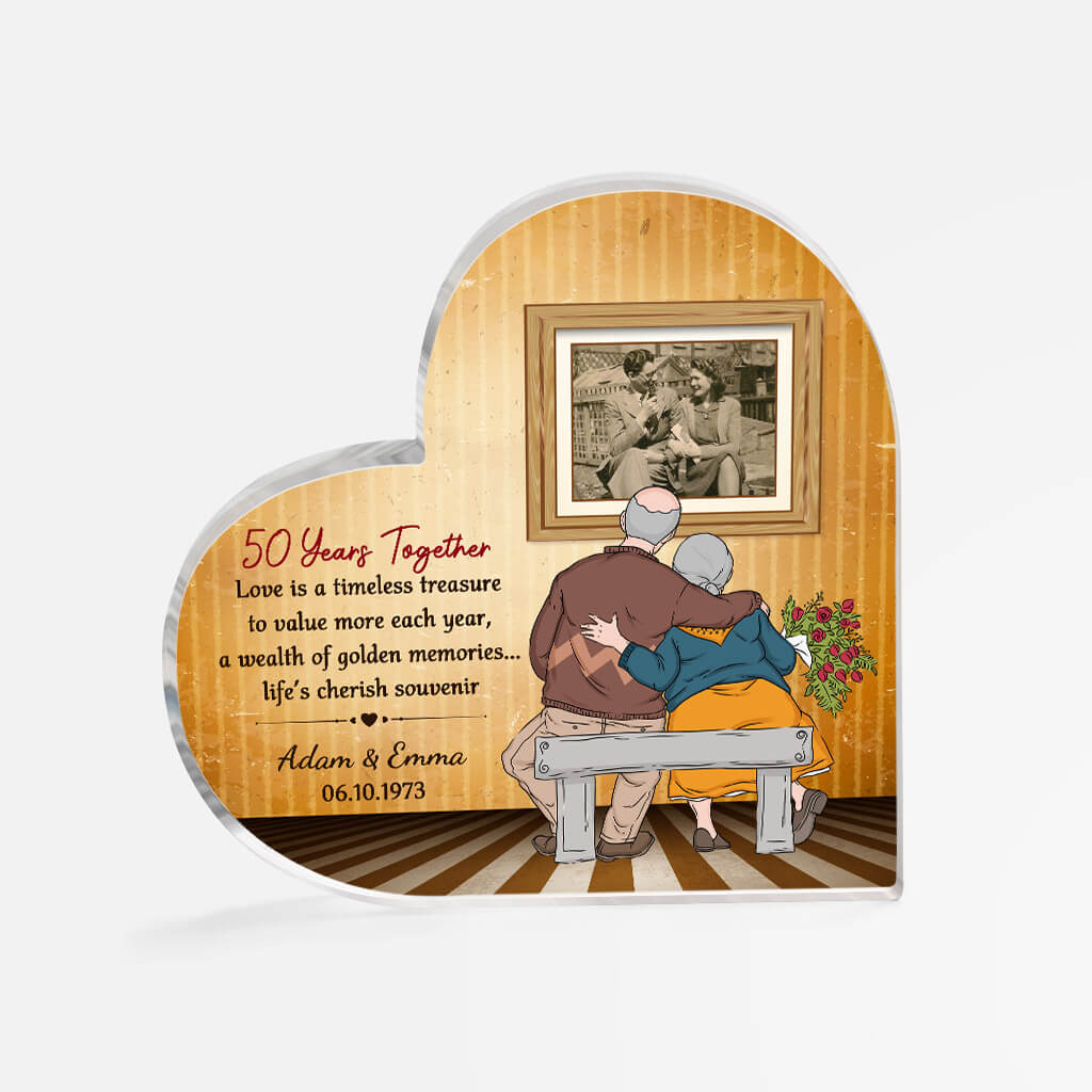 1813RUS1 personalized years together acrylic plaque