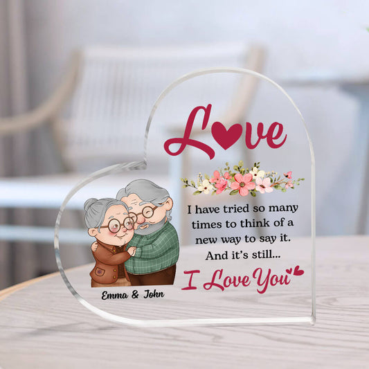 1824RUS2 personalized to my love forever and always acrylic plaque