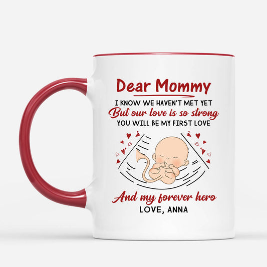 1837MUS2 personalized mommy youll be my first love mug_f2346b1d a082 4628 a97f e3d0290ef585