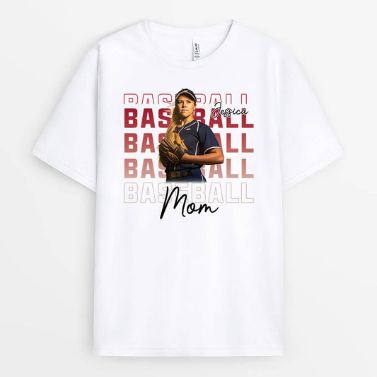 1841AUS2 personalized sport mom t shirt