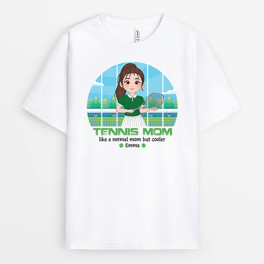 1848AUS1 personalized tennis mom t shirt