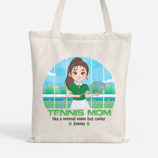 1848BUS1 personalized tennis mom tote bag