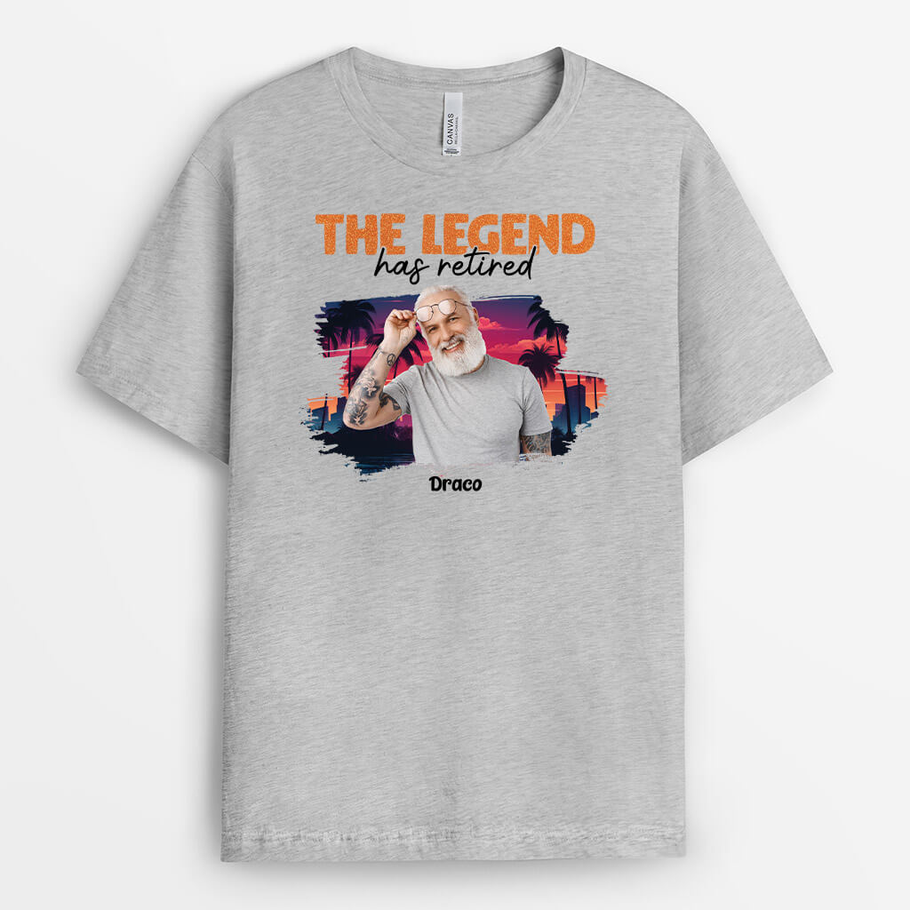 1858AUS2 personalized the legend has retired t shirt