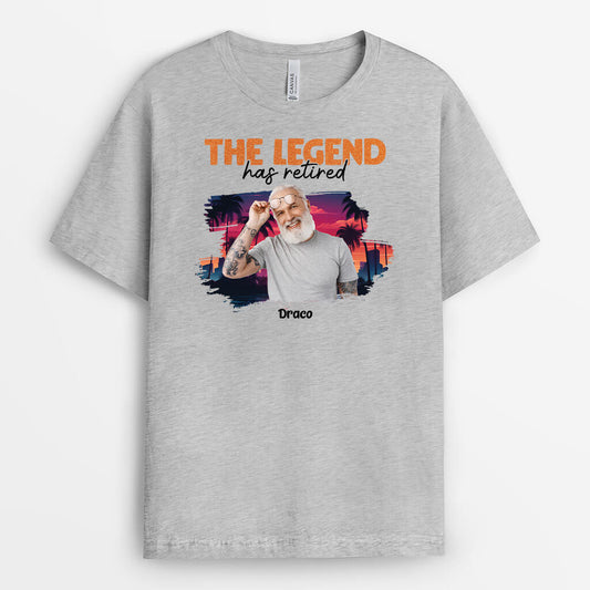 1858AUS2 personalized the legend has retired t shirt
