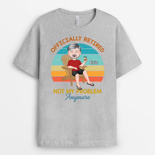 1862AUS2 personalized retirement weekly schedule t shirt