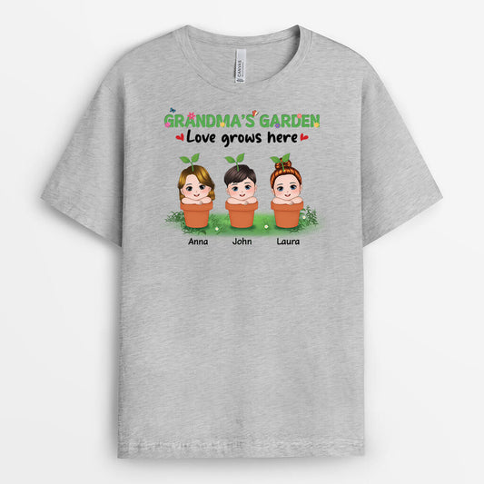 1870AUS2 personalized mommys garden t shirt