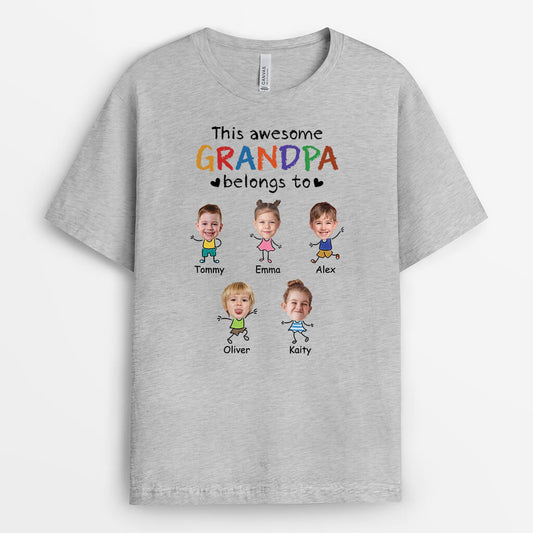 1913AUS1 personalized this grandad belongs to t shirt