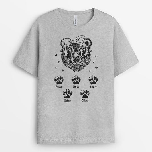 1922AUS1 personalized mama bear t shirt