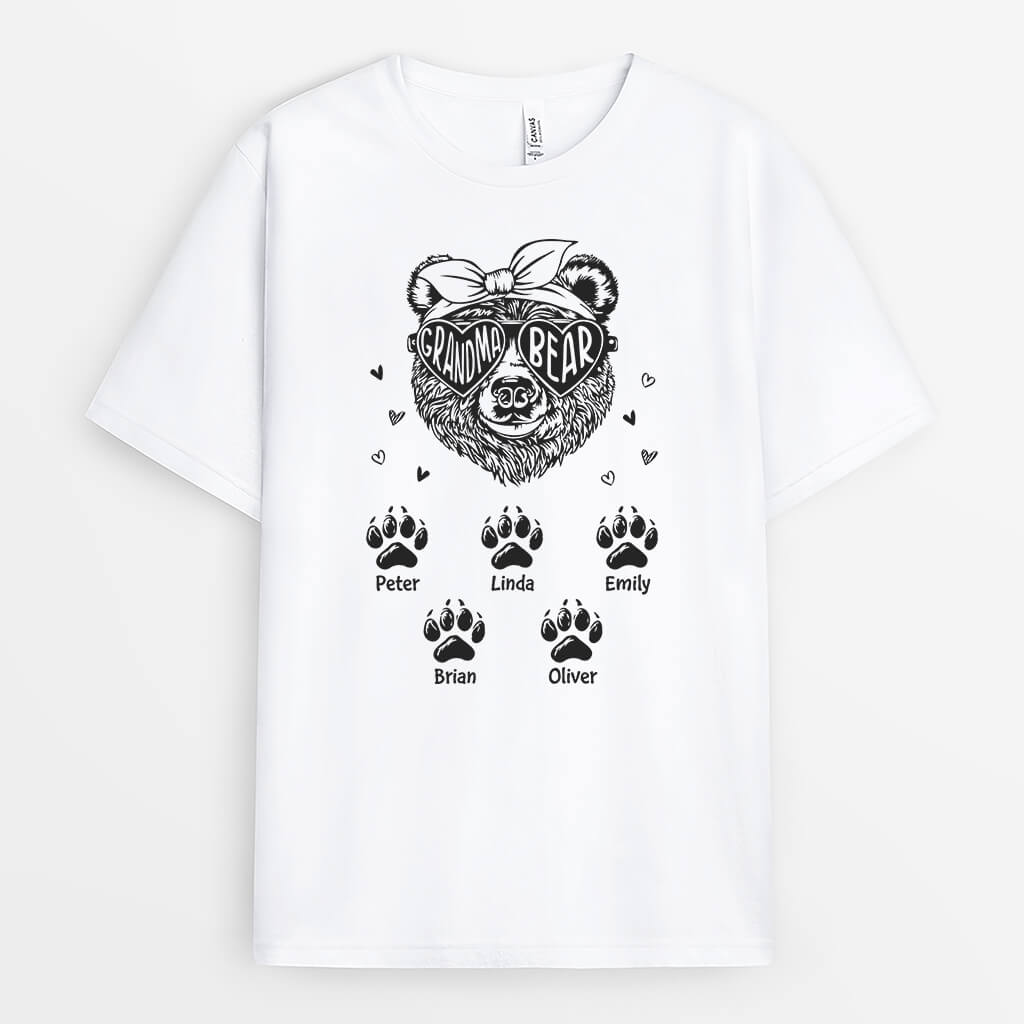 1922AUS2 personalized mama bear t shirt