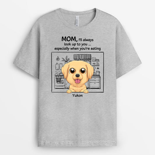 1930AUS1 personalized i always look up to you cat t shirt
