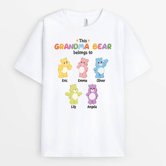 1932AUS1 personalized this mama grandma bear belongs to t shirt