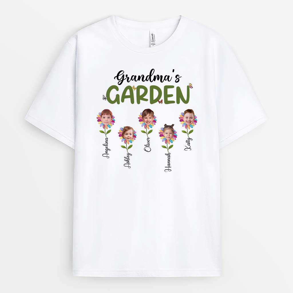 1941AUS1 personalized mommys grandmas garden t shirt