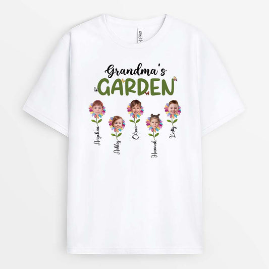 1941AUS1 personalized mommys grandmas garden t shirt