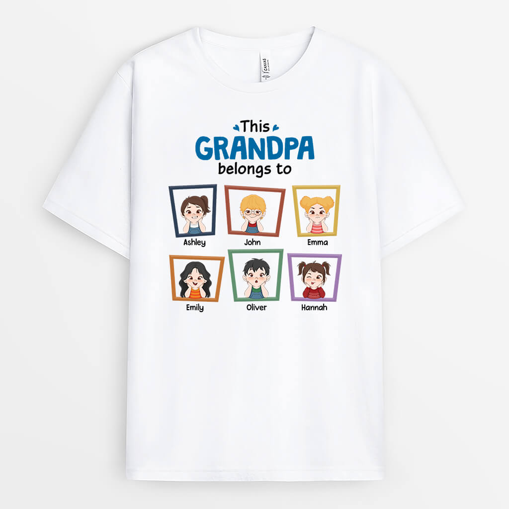 1942AUS2 personalized this mommy grandma belongs to grandkids t shirt_07d2058c 6d8b 43d5 bbf6 5862be568627