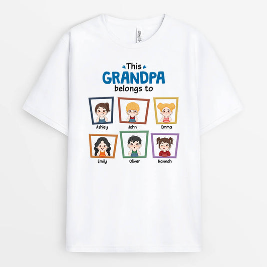 1942AUS2 personalized this mommy grandma belongs to grandkids t shirt_07d2058c 6d8b 43d5 bbf6 5862be568627