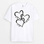 1943AUS2 personalized grandma hearts t shirt