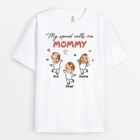 1962AUS1 personalized my squad calls me grandma mommy t shirt