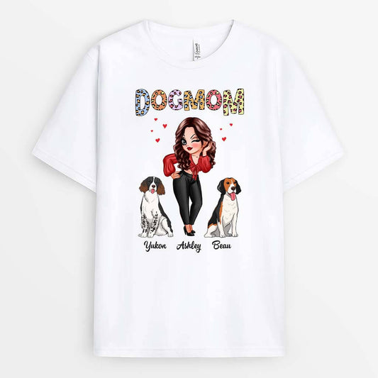 1964AUS1 personalized dog mom t shirt
