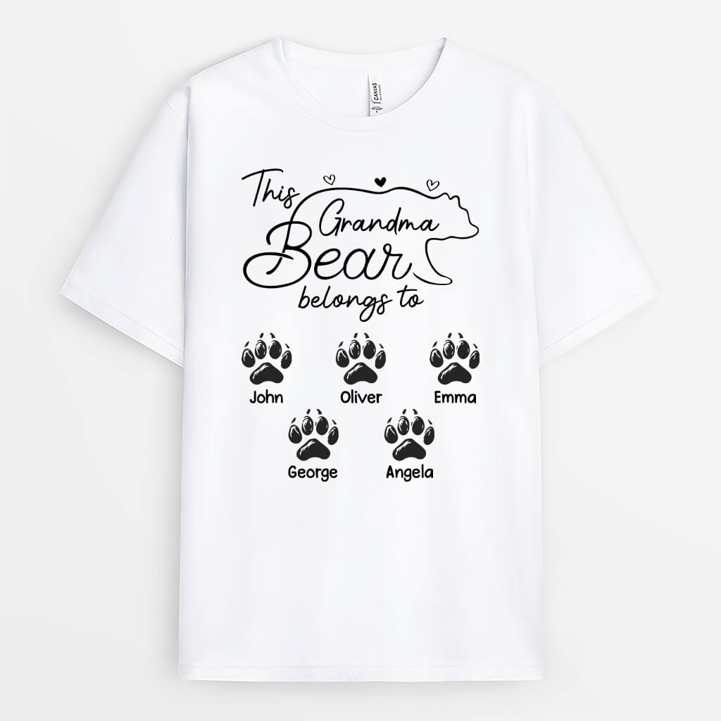 1973AUS2 personalized this mama grandma bear belongs to t shirt