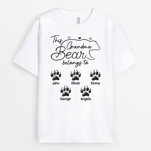 1973AUS2 personalized this mama grandma bear belongs to t shirt