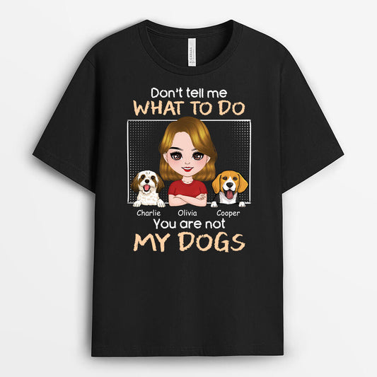 1981AUS1 personalized youre not my dogs t shirt
