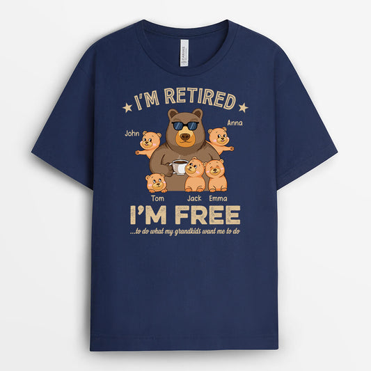 1988AUS2 personalised im free to do what my kids want me to do dad version t shirt